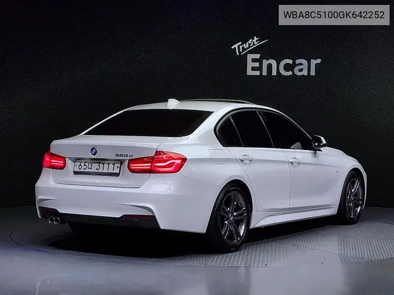 3 Series (F30) 320D M Sports VIN: WBA8C5100GK642252 Lot: 39626828