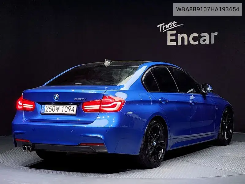 3 Series (F30) 330I M Sports VIN: WBA8B9107HA193654 Lot: 39626321