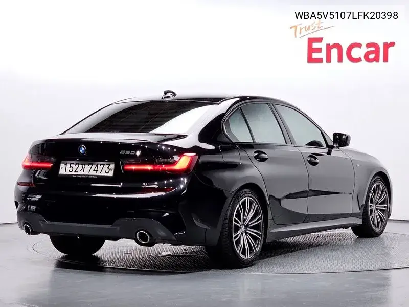 3 Series (G20) 320D M Sports VIN: WBA5V5107LFK20398 Lot: 39980007