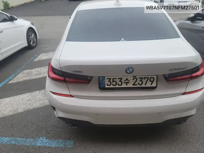 3 Series (G20) 320D xDrive M Sports VIN: WBA5V7107NFM27501 Lot: 39716245