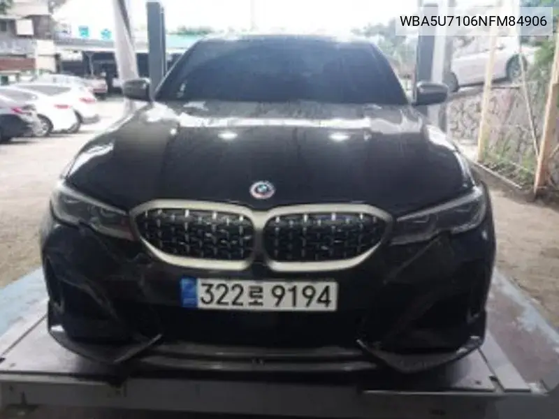 3 Series (G20) M340I Performance VIN: WBA5U7106NFM84906 Lot: 39969257