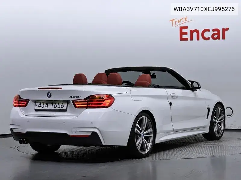 4 Series (F32) 428I M Sports Convertible VIN: WBA3V710XEJ995276 Lot: 39698049