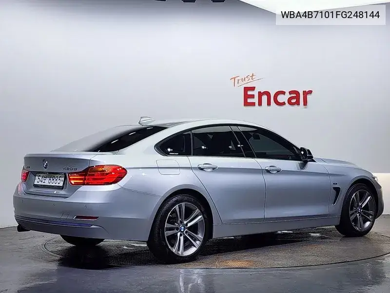 4 Series (F32) 420D xDrive Sports Gran Coupe VIN: WBA4B7101FG248144 Lot: 39942736