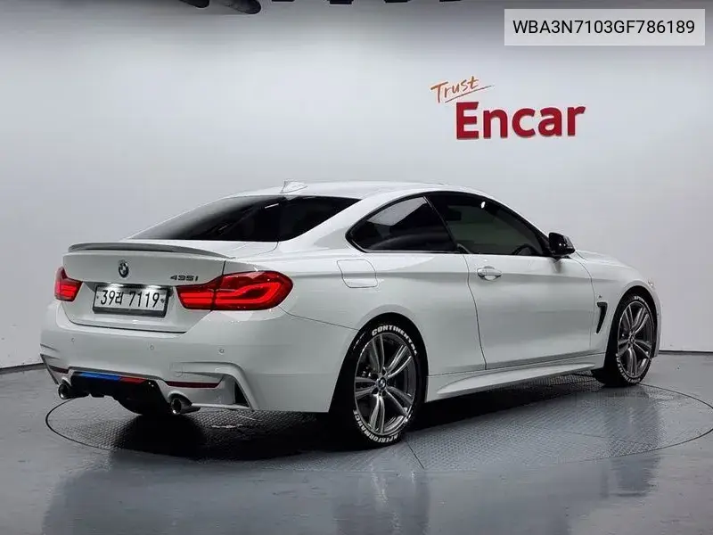 4 Series (F32) 428I M Sports Coupe VIN: WBA3N7103GF786189 Lot: 39941853