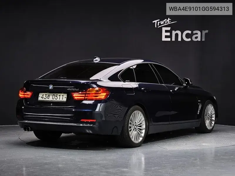4 Series (F32) 420D Luxury Gran Coupe VIN: WBA4E9101GG594313 Lot: 39965240