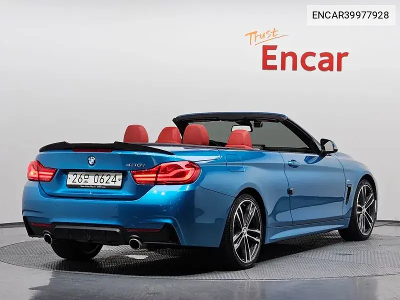 4 Series (F32) 430I M Sports Convertible VIN: ENCAR39977928 Lot: 39977928
