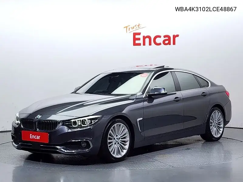 4 Series (F32) 420D Luxury Gran Coupe VIN: WBA4K3102LCE48867 Lot: 39989321
