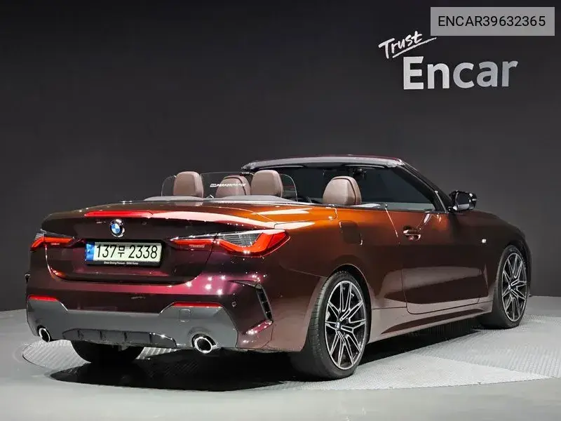 4 Series (G22) 420I M Sports Convertible VIN: ENCAR39632365 Lot: 39632365