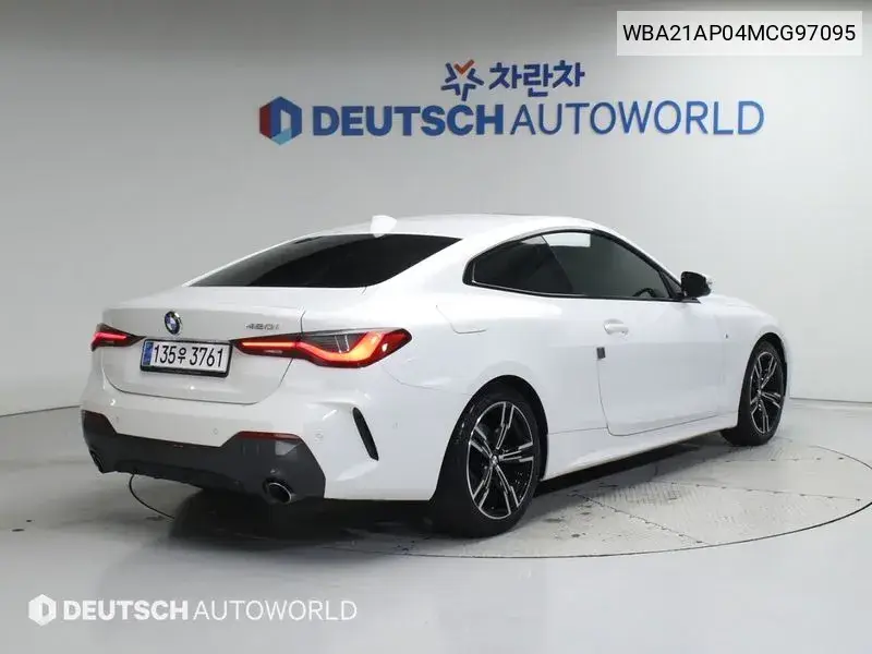 4 Series (G22) 420I M Sports Coupe VIN: WBA21AP04MCG97095 Lot: 39948332