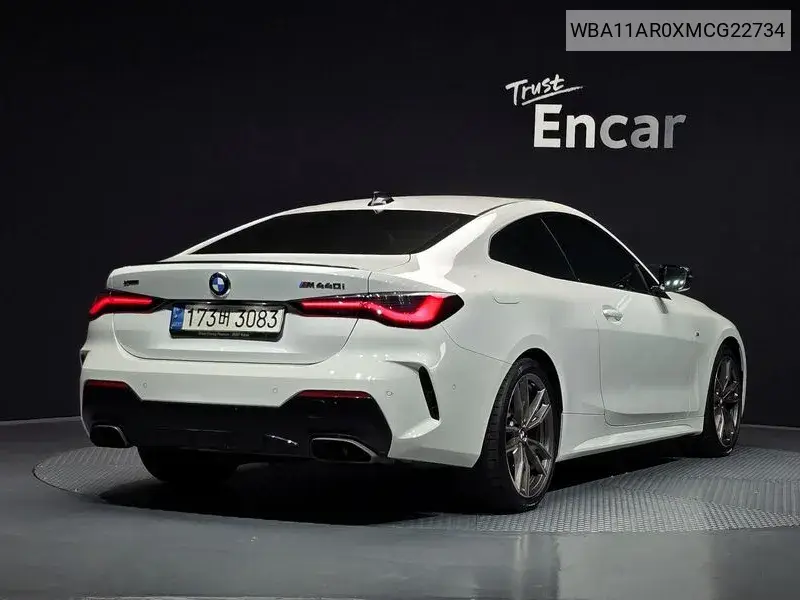 4 Series (G22) M440I xDrive Coupe VIN: WBA11AR0XMCG22734 Lot: 40019798