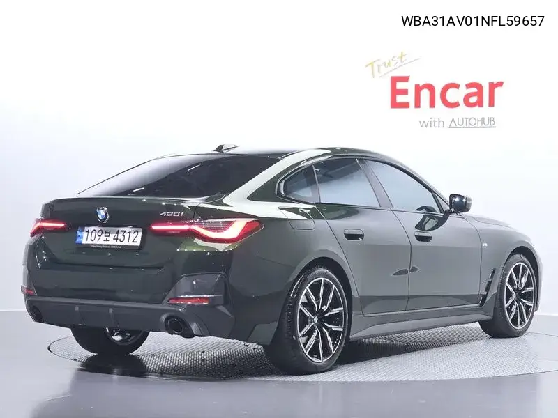 4 Series (G22) 420I M Sports Gran Coupe VIN: WBA31AV01NFL59657 Lot: 39596126