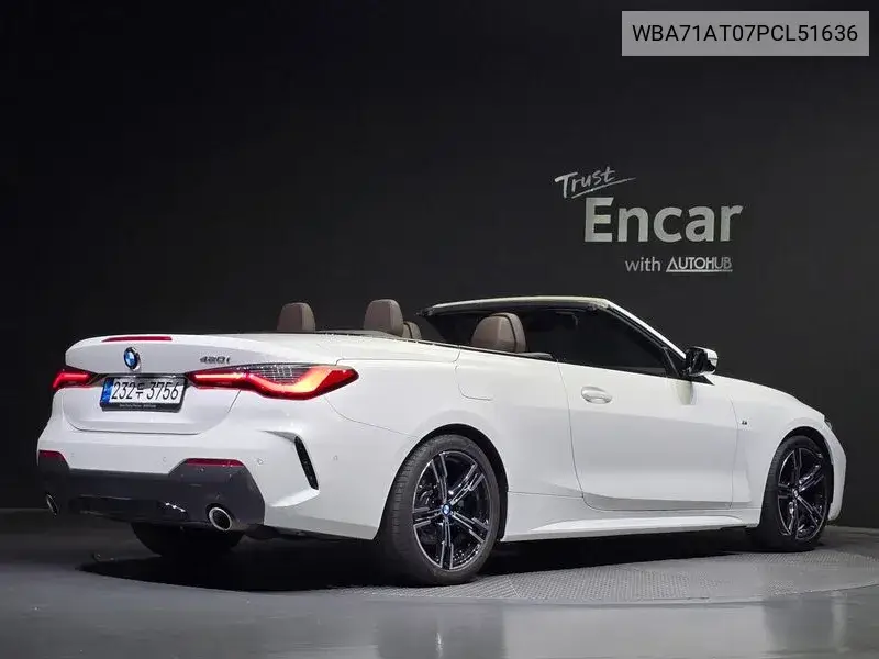 4 Series (G22) 420I M Sports Convertible VIN: WBA71AT07PCL51636 Lot: 40048054
