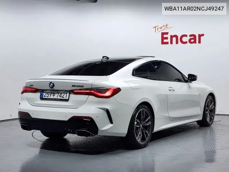 4 Series (G22) M440I xDrive Coupe VIN: WBA11AR02NCJ49247 Lot: 40094034