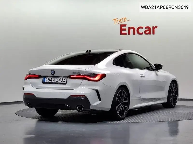 4 Series (G22) 420I M Sports Coupe VIN: WBA21AP08RCN3649 Lot: 40055102