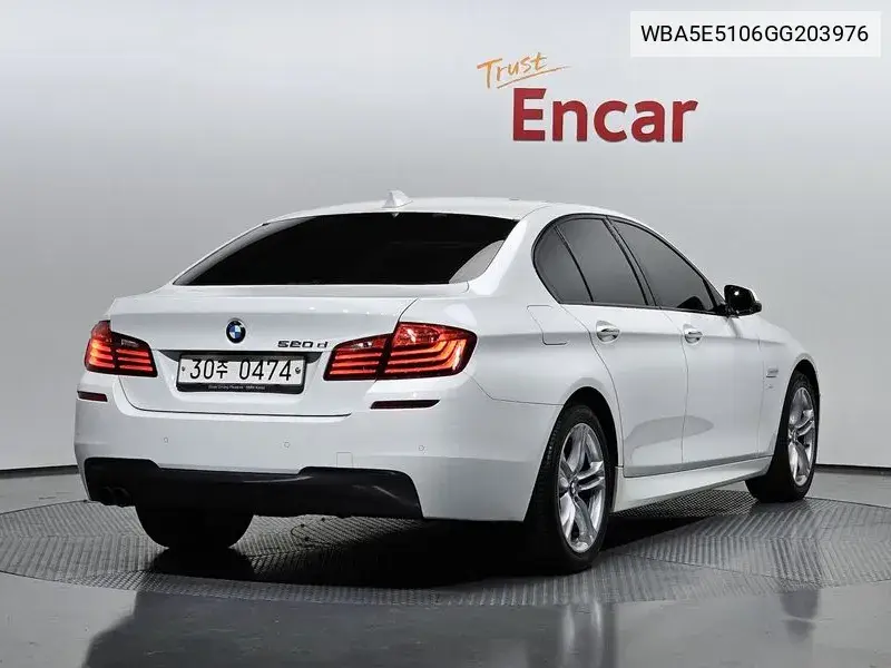 5 Series (F10) 520D M Aero Dynamic VIN: WBA5E5106GG203976 Lot: 39626907