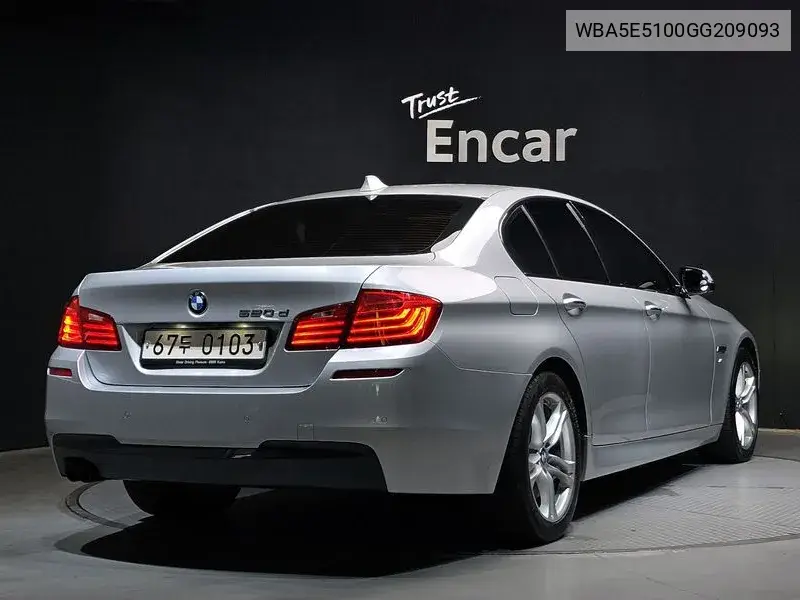 5 Series (F10) 520D M Aero Dynamic VIN: WBA5E5100GG209093 Lot: 39975569