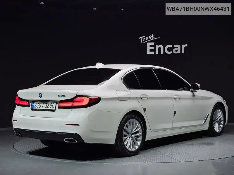 5 Series (G30) 530I Luxury VIN: WBA71BH00NWX46431 Lot: 39979661