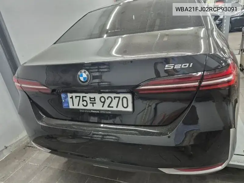 5 Series (G60) 520I VIN: WBA21FJ02RCP93091 Lot: 39913876