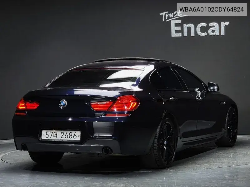 6 Series (F12) 640I Gran Coupe Exclusive VIN: WBA6A0102CDY64824 Lot: 39836726