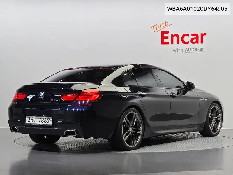 6 Series (F12) 640I Gran Coupe Exclusive VIN: WBA6A0102CDY64905 Lot: 39973579