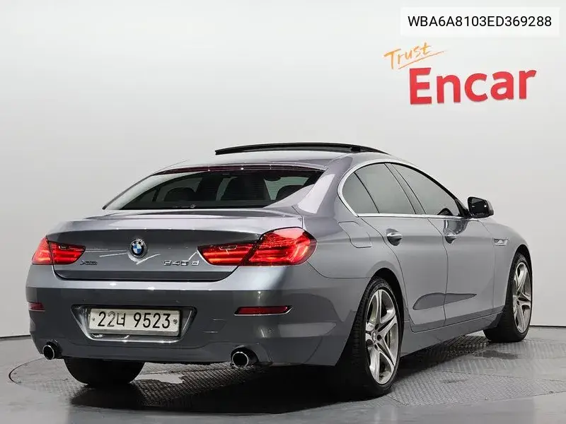 6 Series (F12) 640D xDrive Gran Coupe VIN: WBA6A8103ED369288 Lot: 39873924