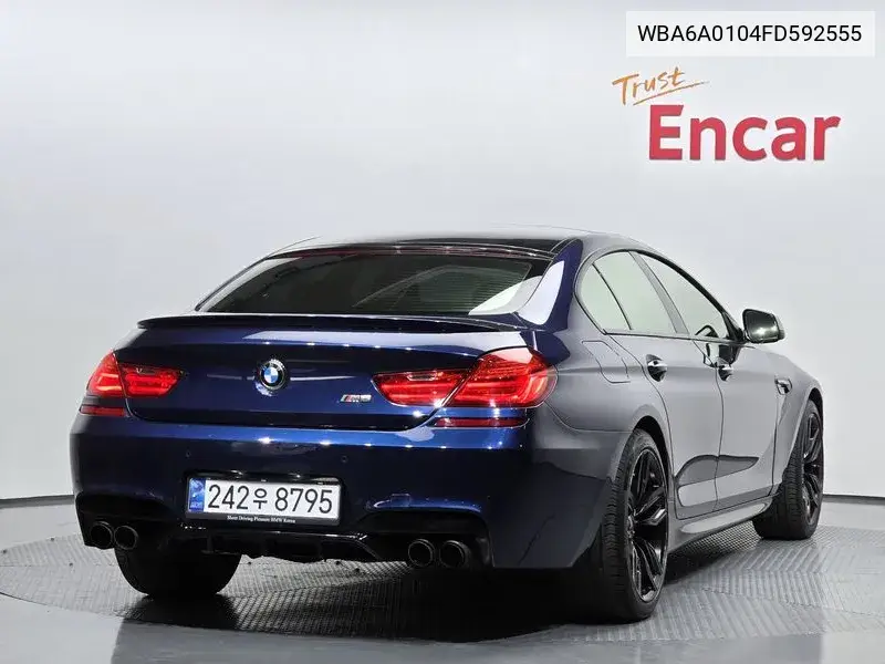 6 Series (F12) 640I Gran Coupe VIN: WBA6A0104FD592555 Lot: 39558440