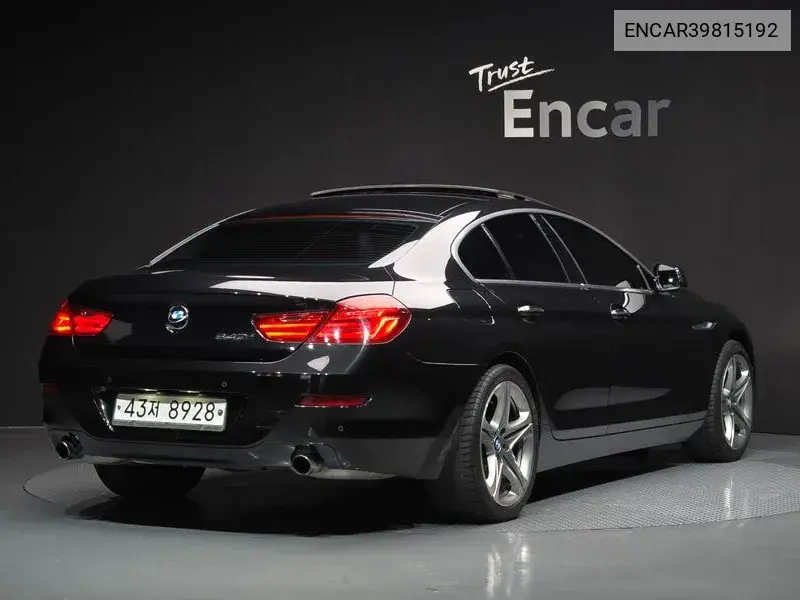 6 Series (F12) 640I Gran Coupe VIN: ENCAR39815192 Lot: 39815192