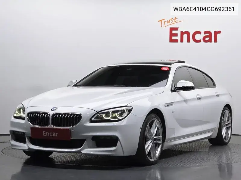 6 Series (F12) 640D xDrive M Sports Gran Coupe VIN: WBA6E4104GG692361 Lot: 39563131