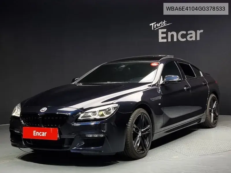 6 Series (F12) 640D xDrive M Sports Gran Coupe VIN: WBA6E4104GG378533 Lot: 39922842