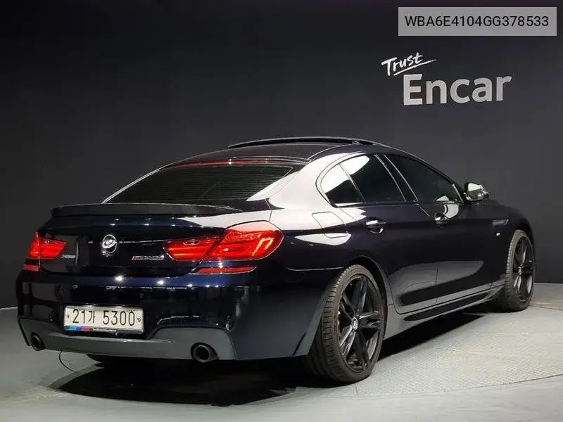 6 Series (F12) 640D xDrive M Sports Gran Coupe VIN: WBA6E4104GG378533 Lot: 39922842