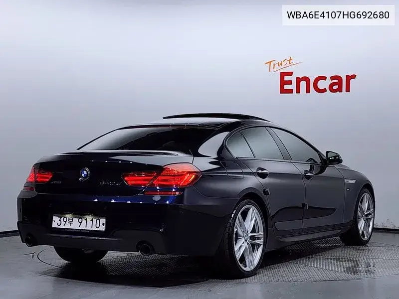 6 Series (F12) 640D xDrive M Sports Gran Coupe VIN: WBA6E4107HG692680 Lot: 39885592