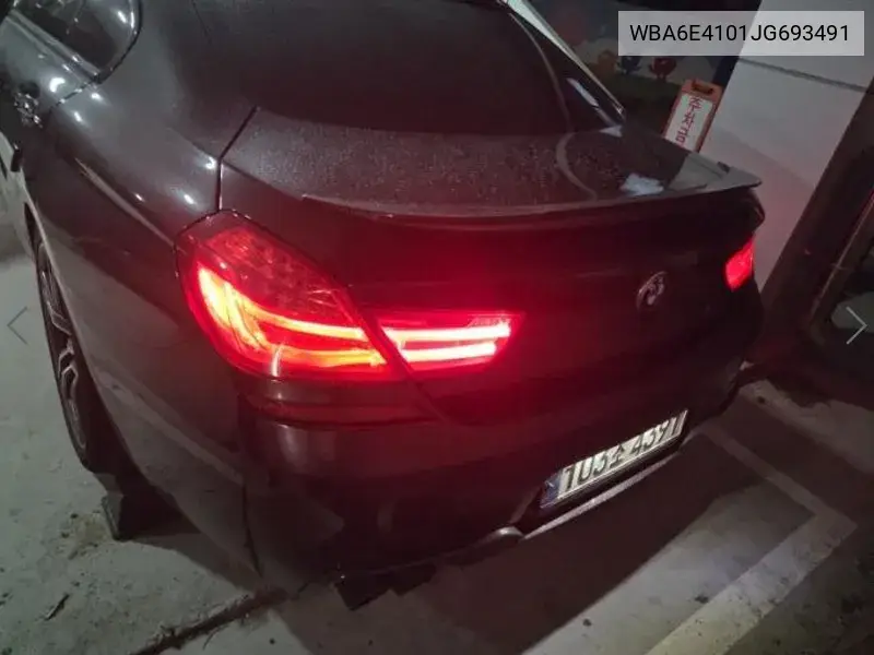 6 Series (F12) 640D xDrive M Sports Limited Gran Coupe VIN: WBA6E4101JG693491 Lot: 39629484