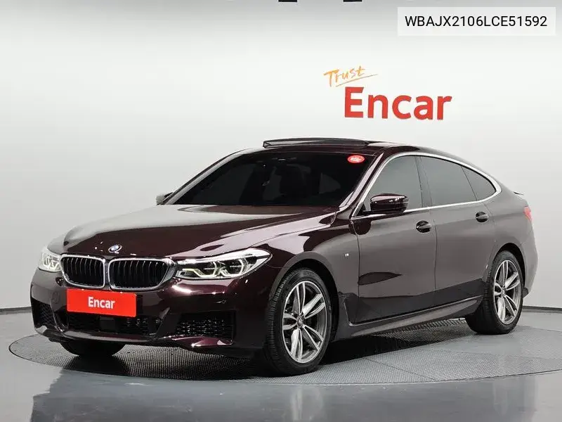 6 Series Gt (G32) 620D M Sports VIN: WBAJX2106LCE51592 Lot: 39812055