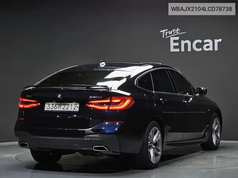 6 Series Gt (G32) 620D M Sports VIN: WBAJX2104LCD78738 Lot: 39931421