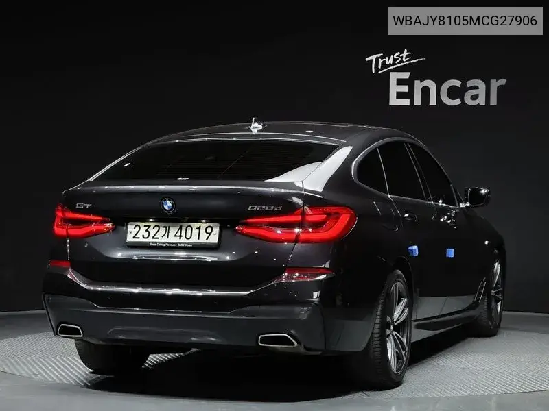 6 Series Gt (G32) 620D M Sports VIN: WBAJY8105MCG27906 Lot: 39561519
