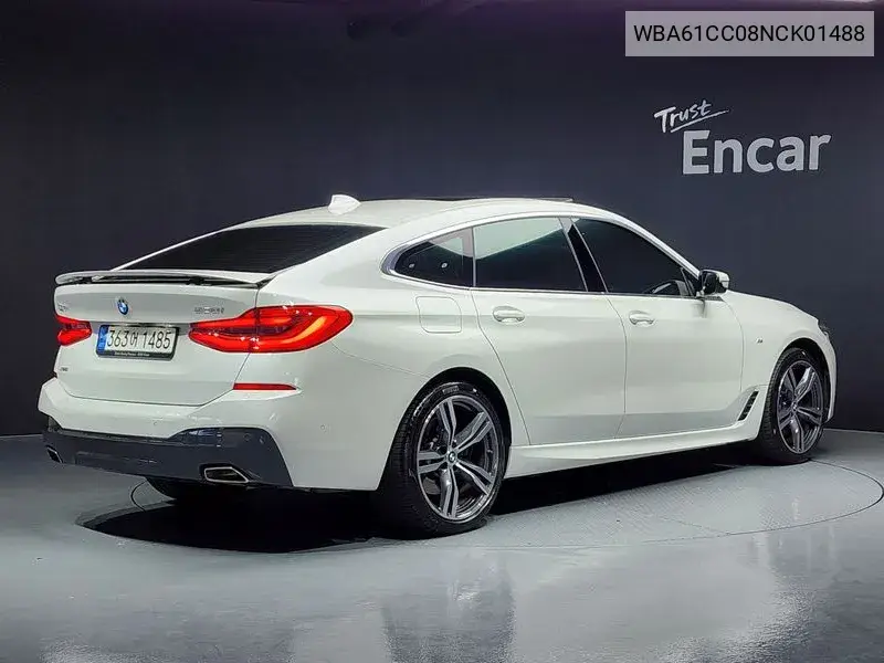 6 Series Gt (G32) 630I xDrive M Sports VIN: WBA61CC08NCK01488 Lot: 39813243