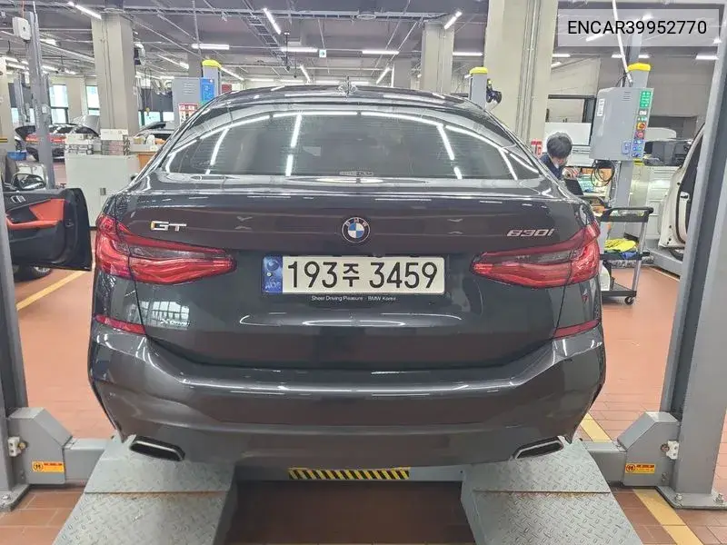 6 Series Gt (G32) 630I xDrive M Sports VIN: ENCAR39952770 Lot: 39952770