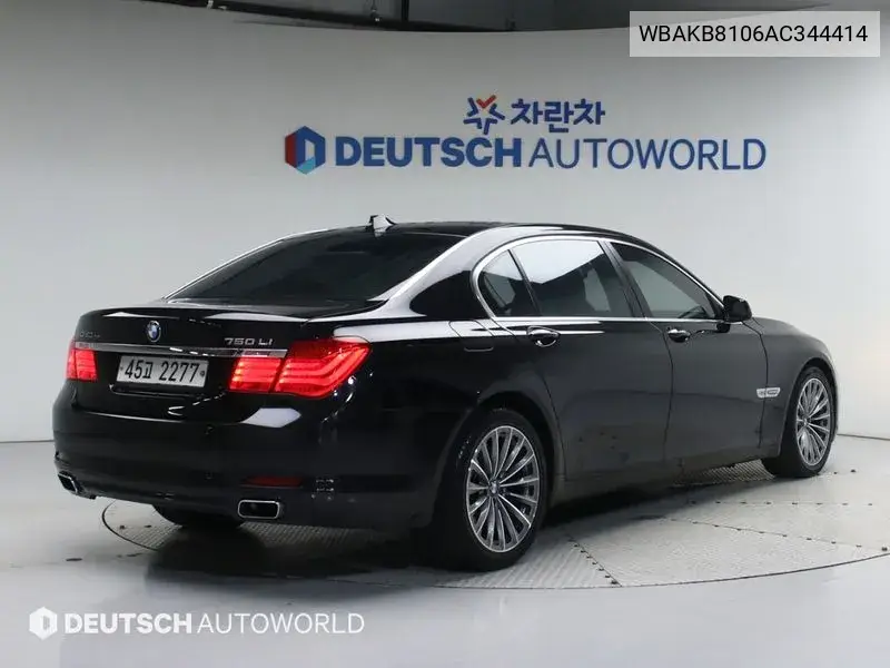 7 Series (F01) 750Li VIN: WBAKB8106AC344414 Lot: 39959978