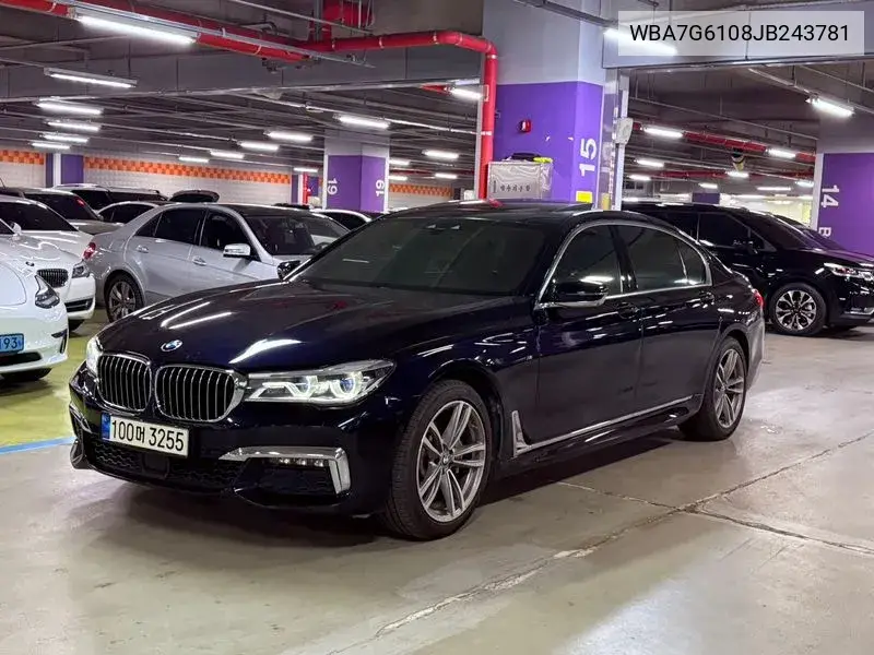 7 Series (G11) 730Ld xDrive M Sports VIN: WBA7G6108JB243781 Lot: 39641779