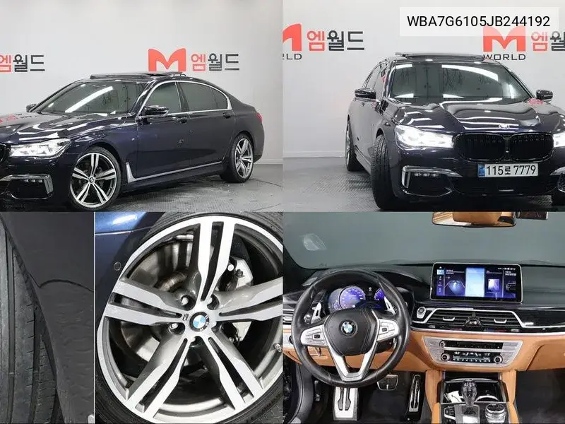 7 Series (G11) 730Ld xDrive M Sports VIN: WBA7G6105JB244192 Lot: 39954563