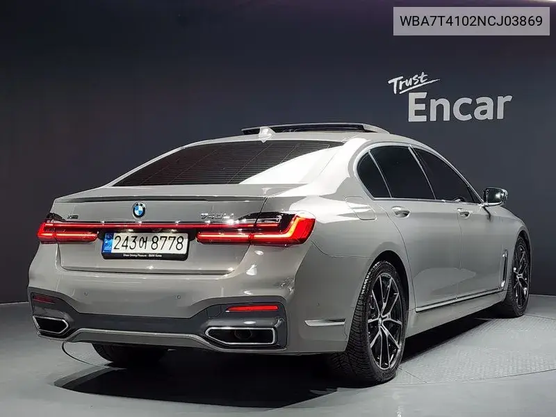 7 Series (G11) 740Li xDrive M Sports VIN: WBA7T4102NCJ03869 Lot: 39614131