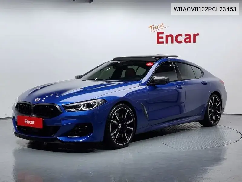 8 Series (G15) M850I ​​xDrive Gran Coupe VIN: WBAGV8102PCL23453 Lot: 39580923