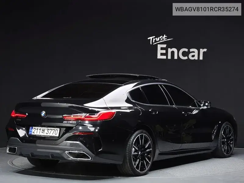 8 Series (G15) M850I ​​xDrive Gran Coupe VIN: WBAGV8101RCR35274 Lot: 39713059