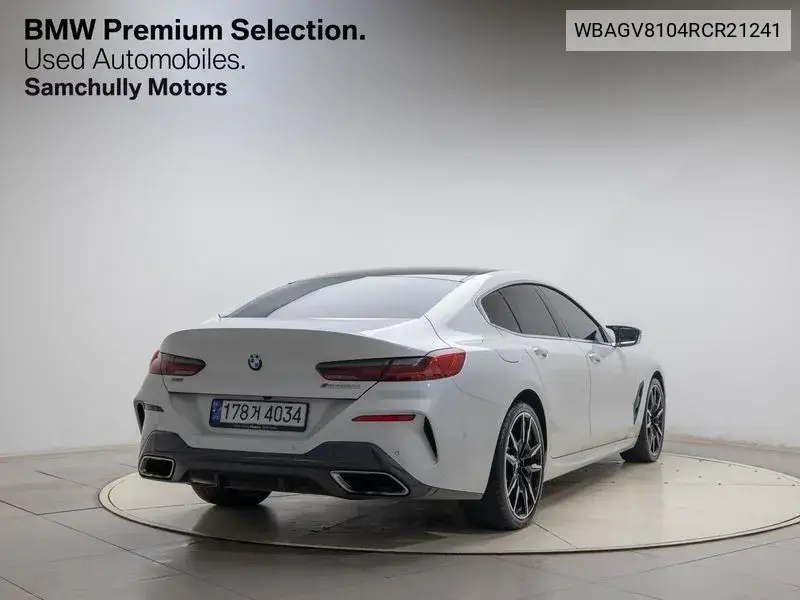 8 Series (G15) M850I ​​xDrive Gran Coupe VIN: WBAGV8104RCR21241 Lot: 39829944