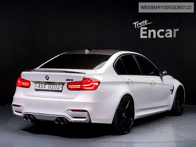 M3 (F80) M3 Sedan VIN: WBS8M9100G5D80122 Lot: 39535797