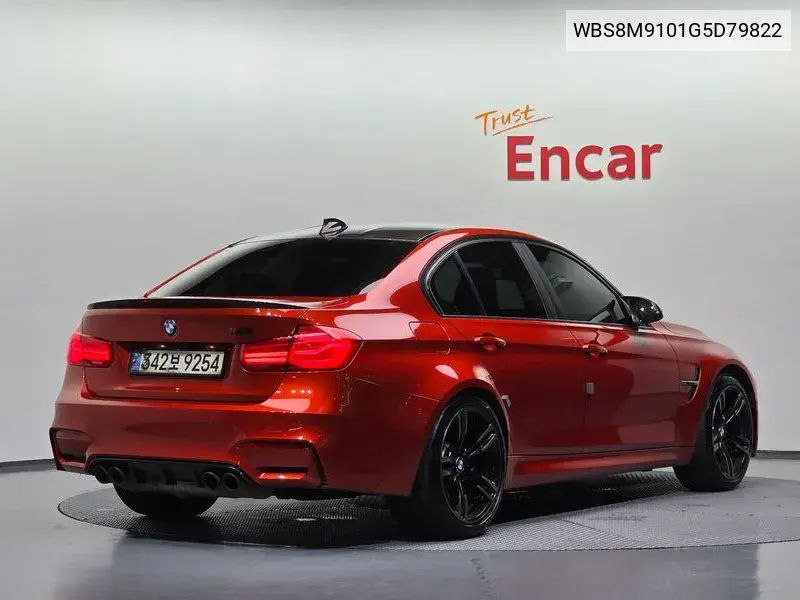 M3 (F80) M3 Sedan VIN: WBS8M9101G5D79822 Lot: 39916465