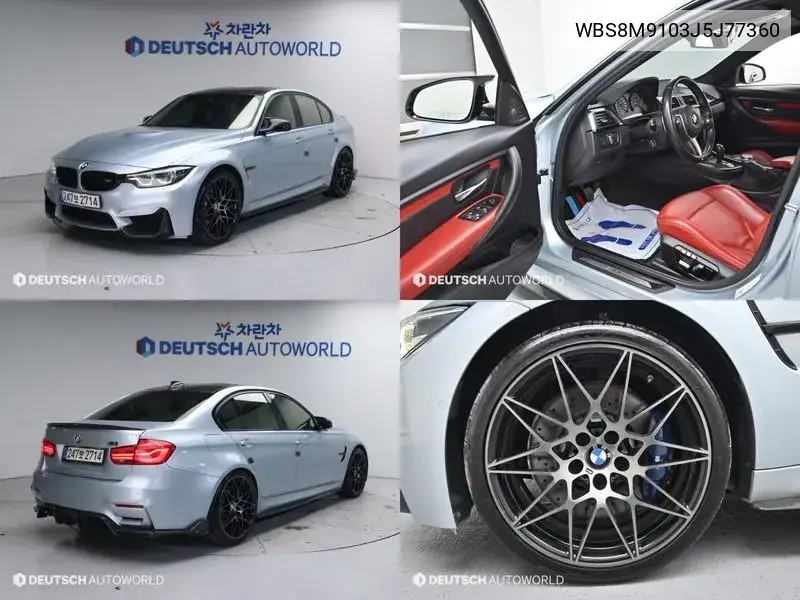 M3 (F80) M3 Sedan Competition VIN: WBS8M9103J5J77360 Lot: 39633102