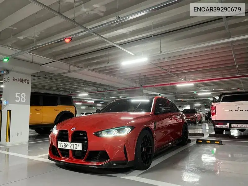 M3 (G80) M3 Sedan Competition VIN: ENCAR39290679 Lot: 39290679