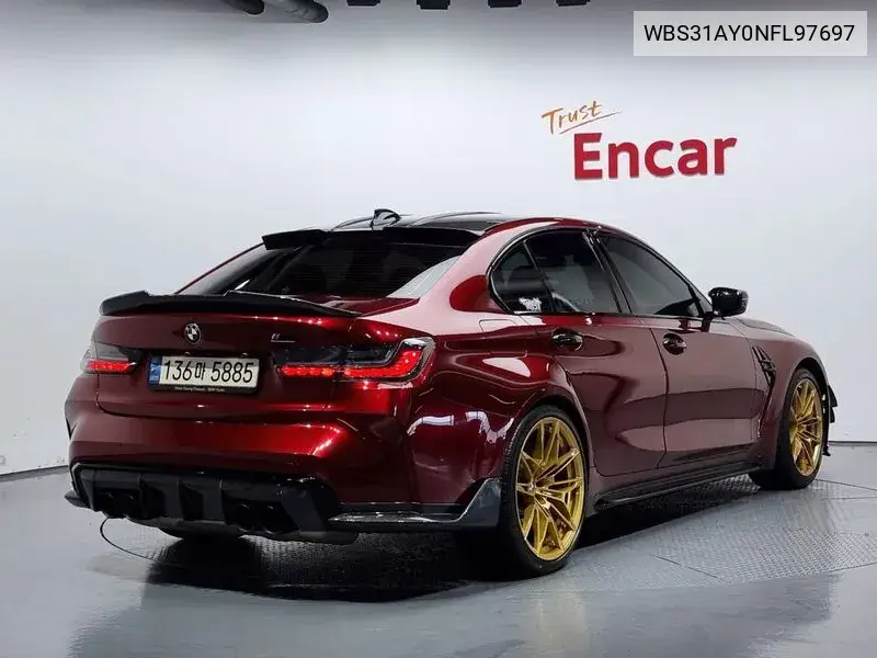 M3 (G80) M3 Sedan Competition VIN: WBS31AY0NFL97697 Lot: 39684867