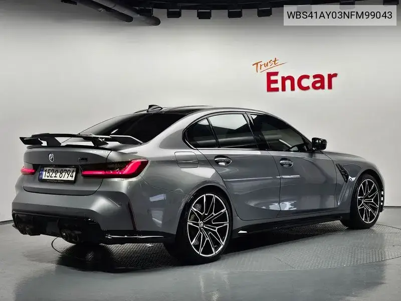 M3 (G80) M3 Sedan Competition M xDrive VIN: WBS41AY03NFM99043 Lot: 39745837